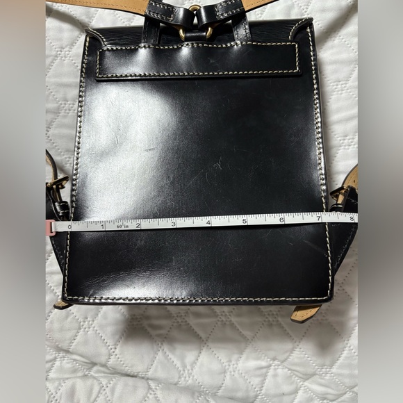 Dooney and Bourke Saffiano Black Leather Backpack - Picture 11 of 16